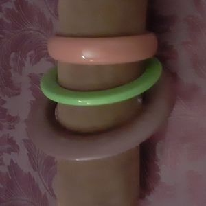 Bohemian Trend Three Ceramic Bangle Bracelets